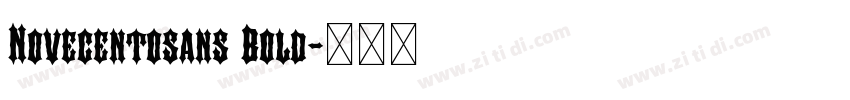 Novecentosans Bold字体转换